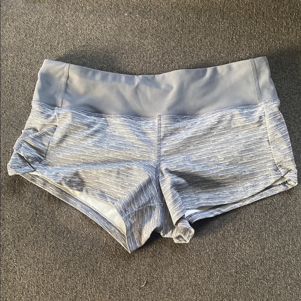 90 Degree By Reflex Gray Athletic Shorts with Elastic Waistband